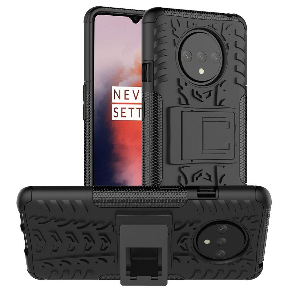 Heavy Duty Armor Tough Hybrid Shockproof Dual Layer Kickstand Protective Case Cover For OnePlus 7T