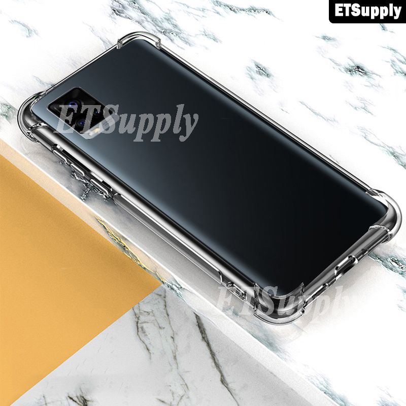ETSupply for VIVO V21E Transparent Case Shockproof Silicone Clear Phone Cover Cases for VIVO V21E Handphone Protective Back Cover