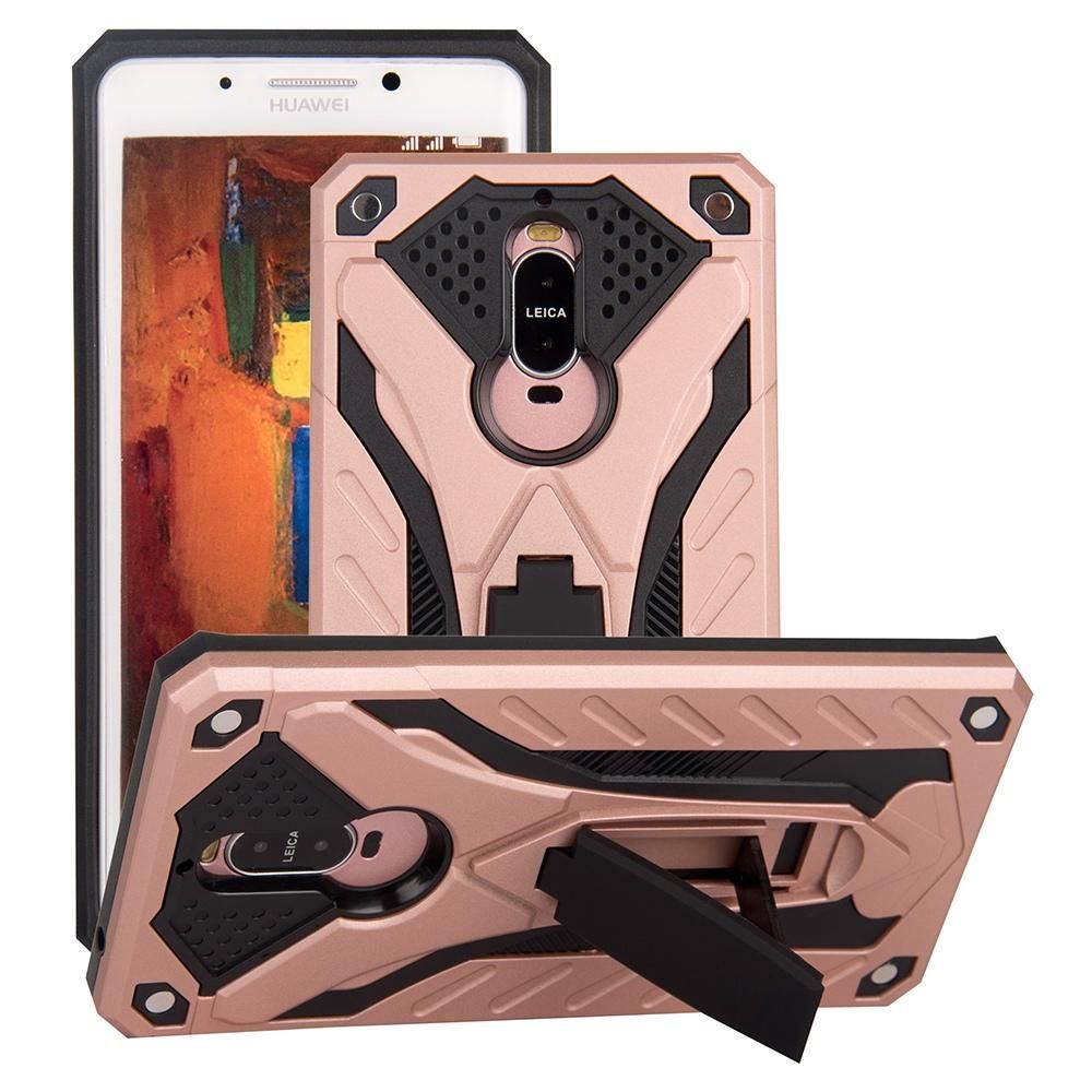 Armor Case For Huawei Mate 9 Pro Shockproof Anti-Fall Silicon Case Kickstand TPU Cover Shell