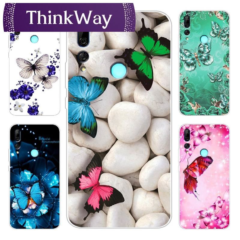 HUAWEI Y9 Prime  Y7  T7a Y9  P20 Lite  Nova 6 4G Phone Case TPU Silicone Butterfly Series Casing