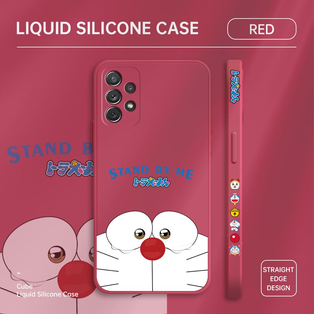 ZeroQiQi for Samsung A72 5G Case Cartoon Weeping Cat Phone Cover Soft Full Lens Protection Casing Ultra Thin Soft Liquid Silicone Phone Cases