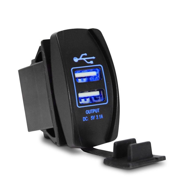 12-24V 3.1A LED Dual USB Car Auto Power Charger Port Socket for Cell Phone iPhone Samsung HUAWEI Universal