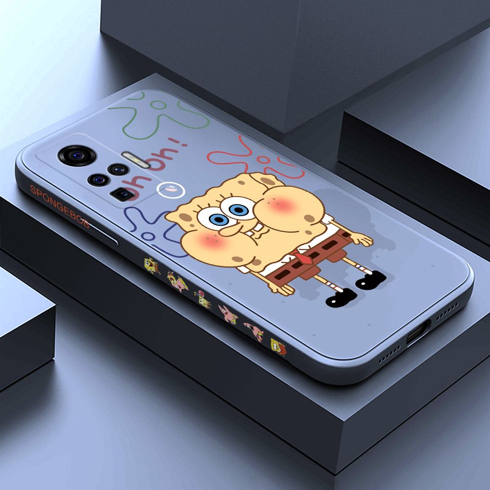 ZeroQiQi for Vivo X50 Pro 5G Case Cartoon Anime Side Printing Cases Soft Liquid Silicone Phone Cover