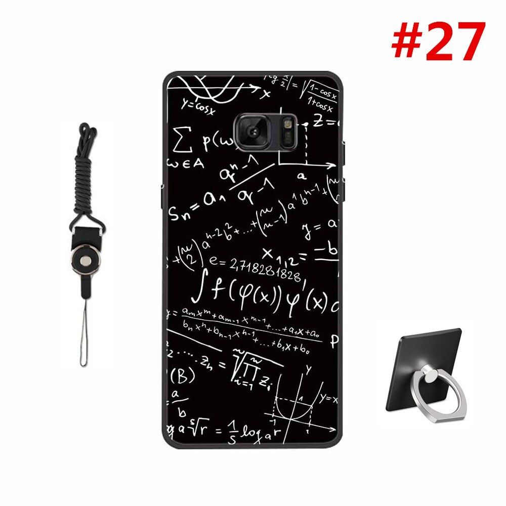 Silicone Tpu Pattern Cover Soft Phone Case For Samsung Galaxy Note Fan Edition / note FE / note 7 Casing lanyard   bracket