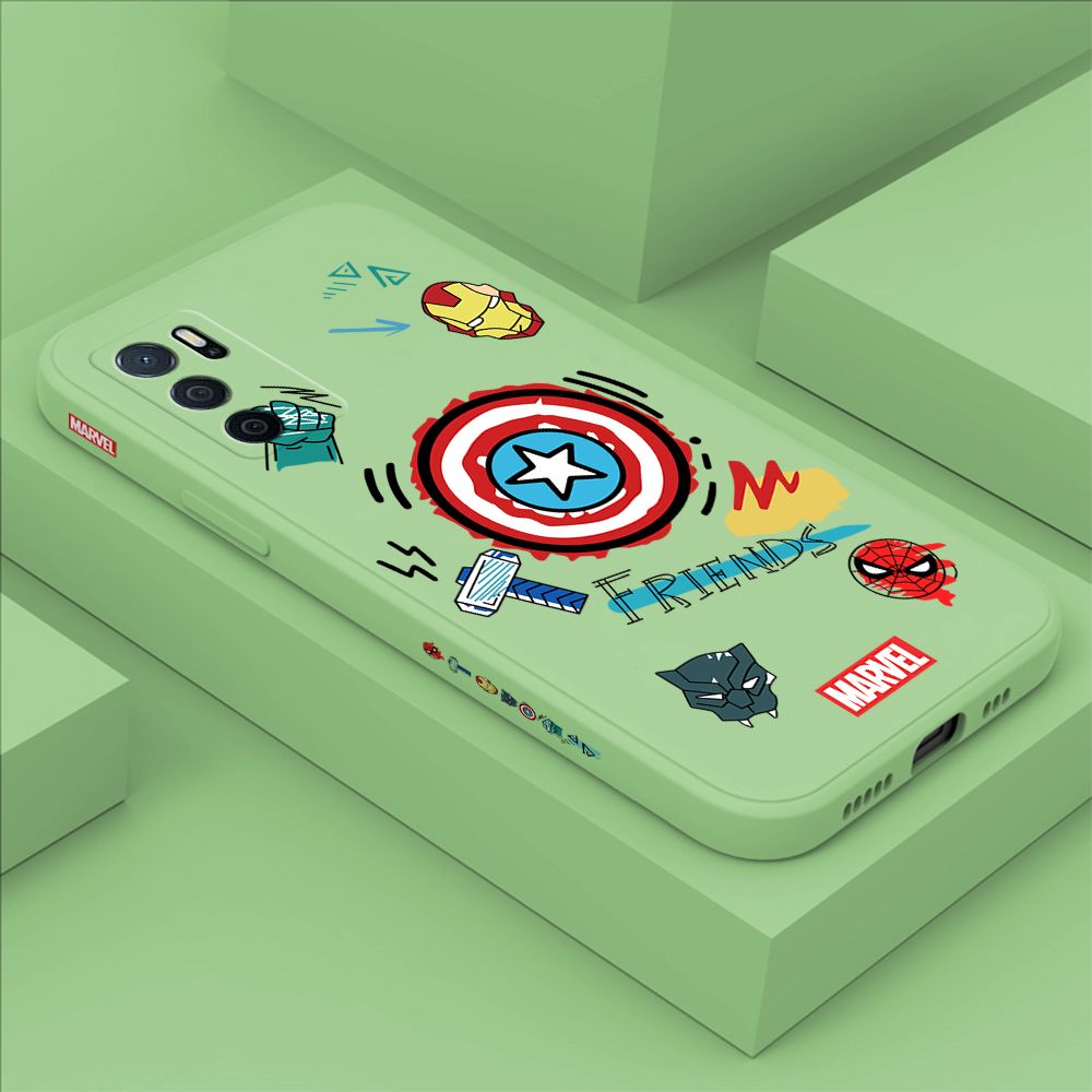 ZeroQiQi for OPPO A16 Case Cartoon Anime Icon Phone Cover Soft Full Lens Protection Casing Ultra Thin Soft Liquid Silicone Phone Cases