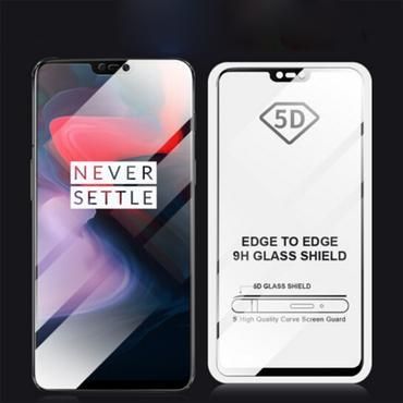 OnePlus 6 - 5D Tempered Glass HD Screen Protector - Transparent