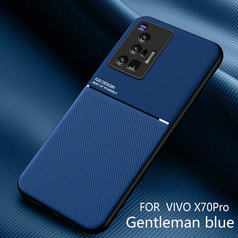 Case For Vivo X70 Pro Casing Anti-fall Soft Non-slip Silicone Grain Back Cover