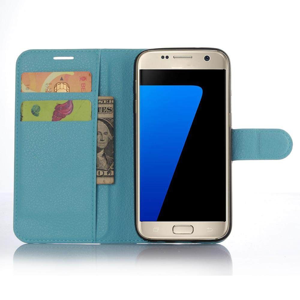 PU Leather Cover For Samsung Galaxy S7 Case Flip Magnetic Closure Stand Wallet Phone Casing