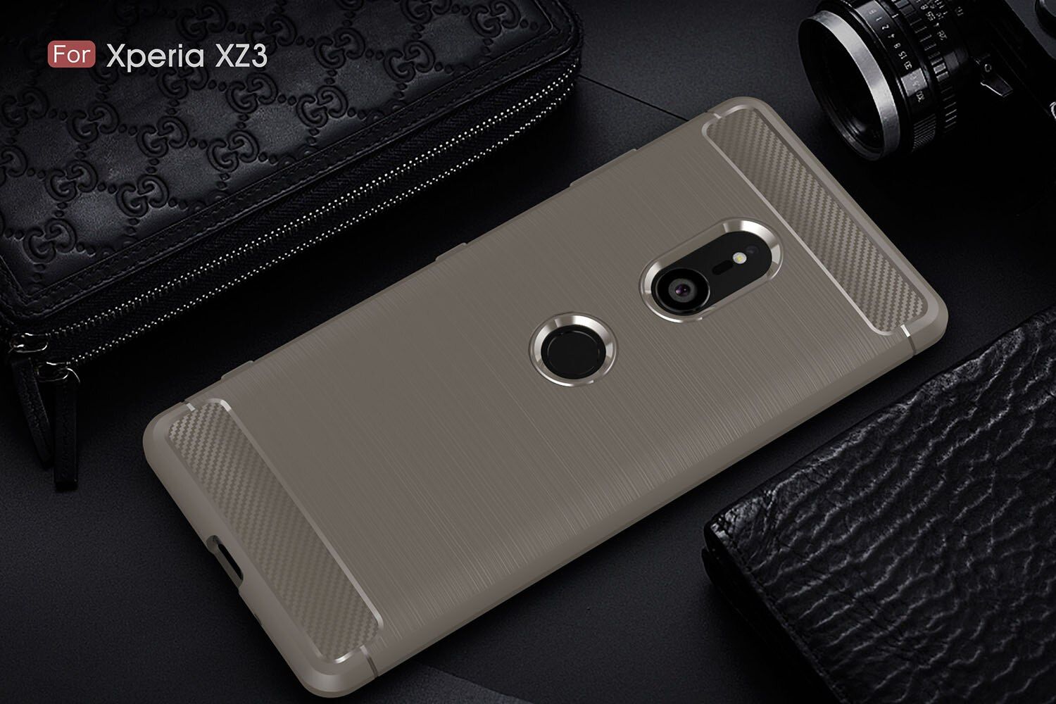 For Sony Xperia XZ3 XZ1 XZ2 Premium Case Carbon fiber Cover Shockproof Phone Cases For Sony Xperia XZ2 Compact  XZ1 Back cover