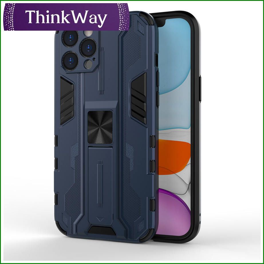 Anti-fall protective cover silicone plus invisible bracket personality fashion simple For iphone XS MAX & iphone 11