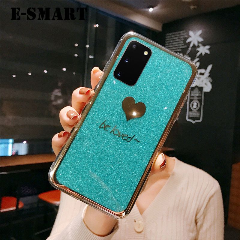 Phone Case Samsung Galaxy A02S Back Fashion Couple Cases Bling Gold Glitter Be Loved Soft Silicone Protector Cover Samsung A02S case