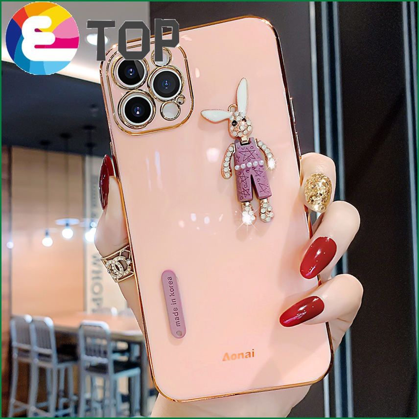 Suitable for Apple 11 mobile phone shell iPhone11 silicone sleeve soft shell 11promax cartoon cute 11max rabbit
