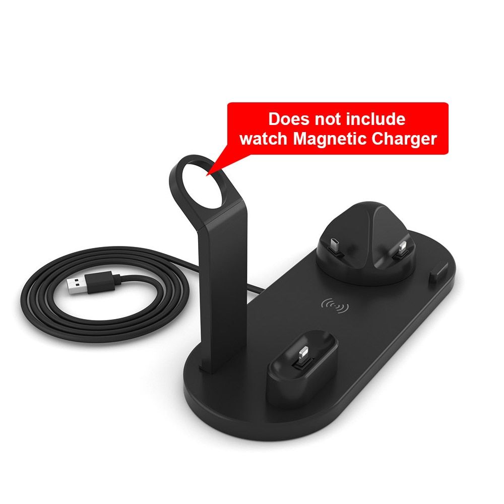 4 in 1 Wireless Charging Stand For Apple Watch 7 6 iPhone 13 12 11 X XS XR 8 Airpods Pro 10W Qi Fast Charger Dock Station