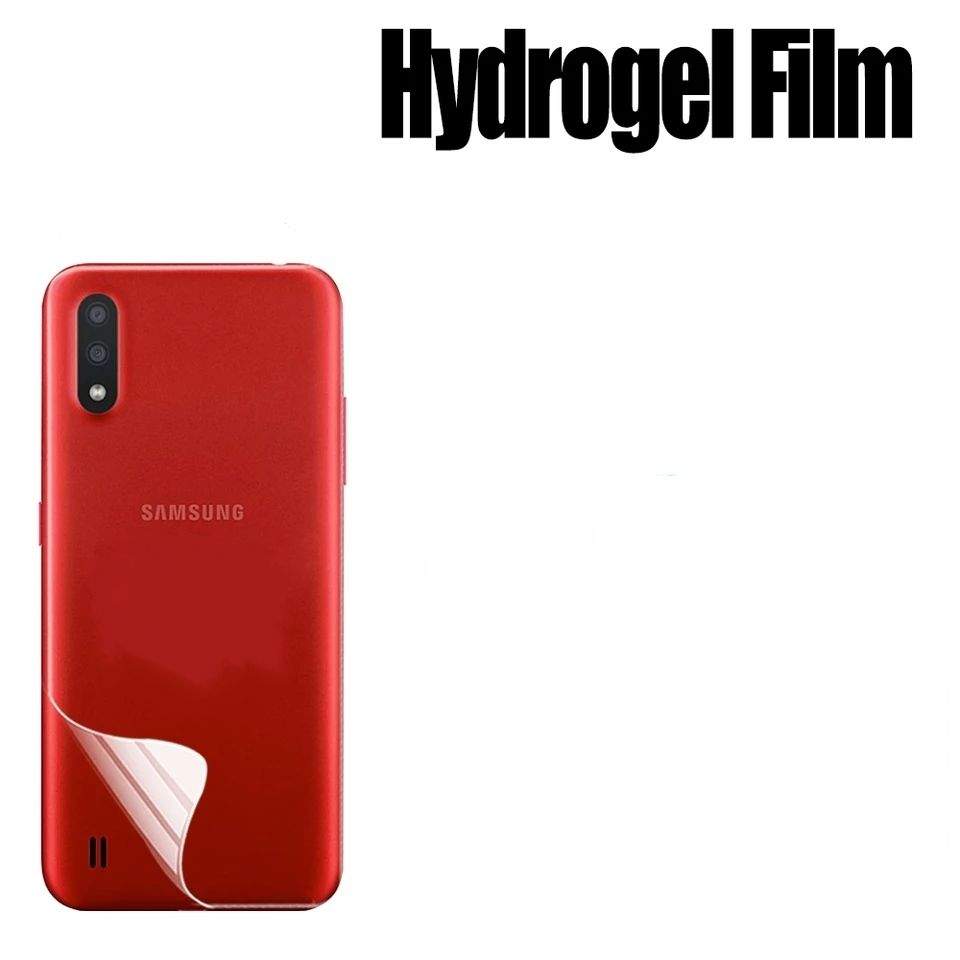 For Samsung Galaxy M01 - Hydrogel Film Screen Protector Soft Film Back Poly Transparent