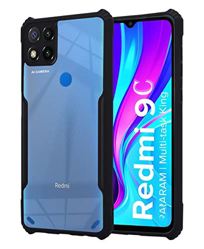For Redmi 9C Edge-Reinforced Shockproof Cushion Back Clear Hybrid Transparent Hard Cover Casing - Phone Back Cover