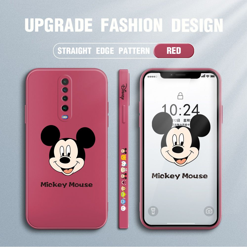 FHKL for Redmi K30 Back Cover Mickey Mouse Head Hortrait Side design Soft Case Multicolor Liquid Silicone Phone Cases
