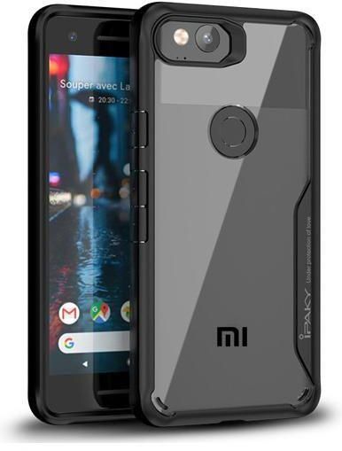 Ipaky Back Cover for Redmi Note 5A -Transparent and Black