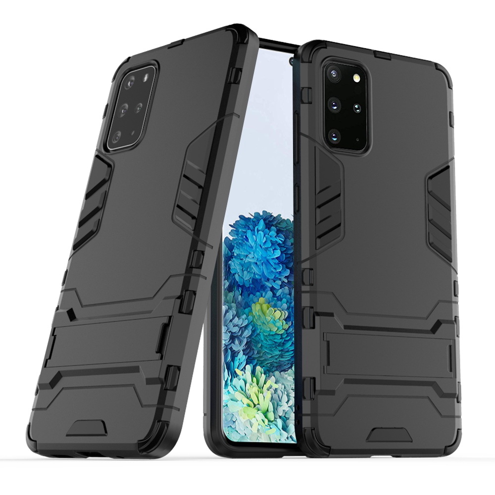 For Samsung Galaxy S20 Plus Dual Layer Shockproof Anti-scratch TPU -PC Hybrid Heavy Duty Armor Protective Stand Case Cover