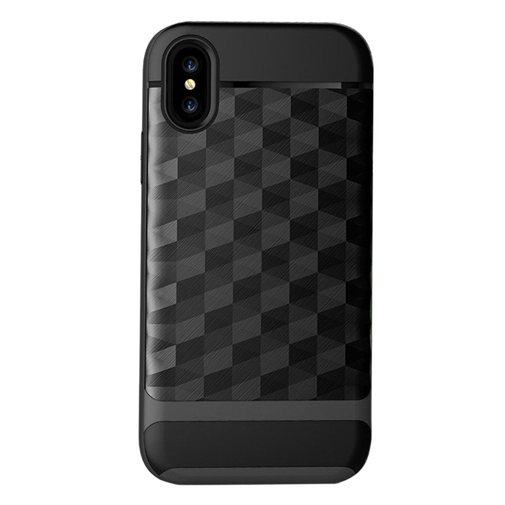 3D Ling Mirror Case Phone Shell Shock Absorbing Back Cover for iphone X