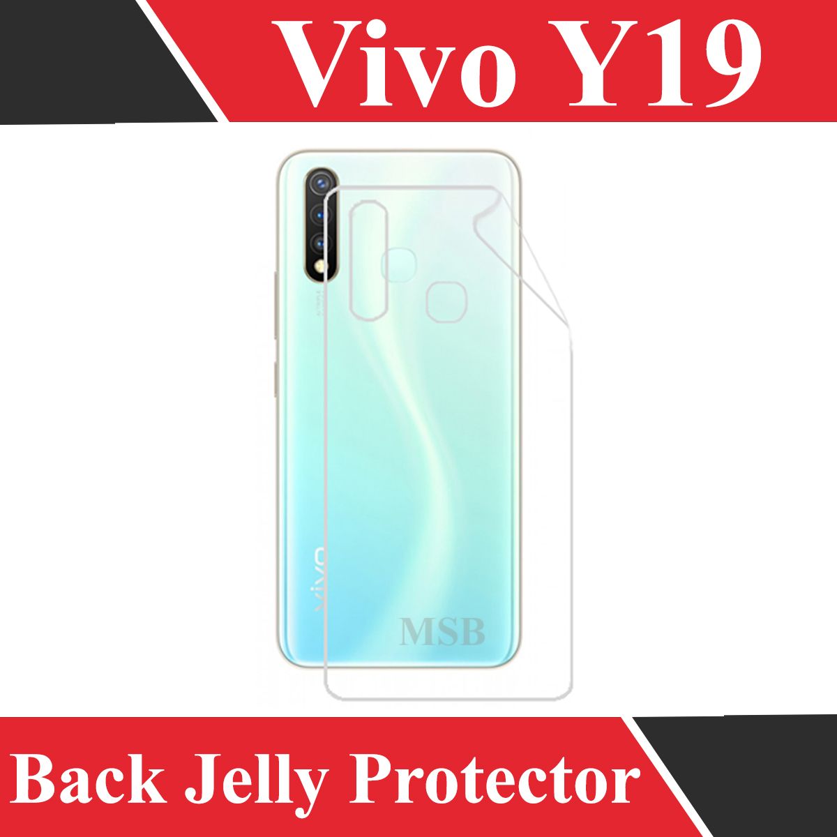 Vivo Y19 Hydrogel Back Poly - Transparent