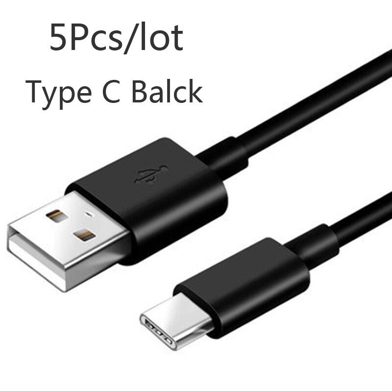 5Pcs/lot Type C Cable For Xiaomi 11 10 Ultra lite POCO X3 NFC F3 M3 Pro Redmi Note 10 9 Pro 10S 9T 5G Fast Charging USB C Cable
