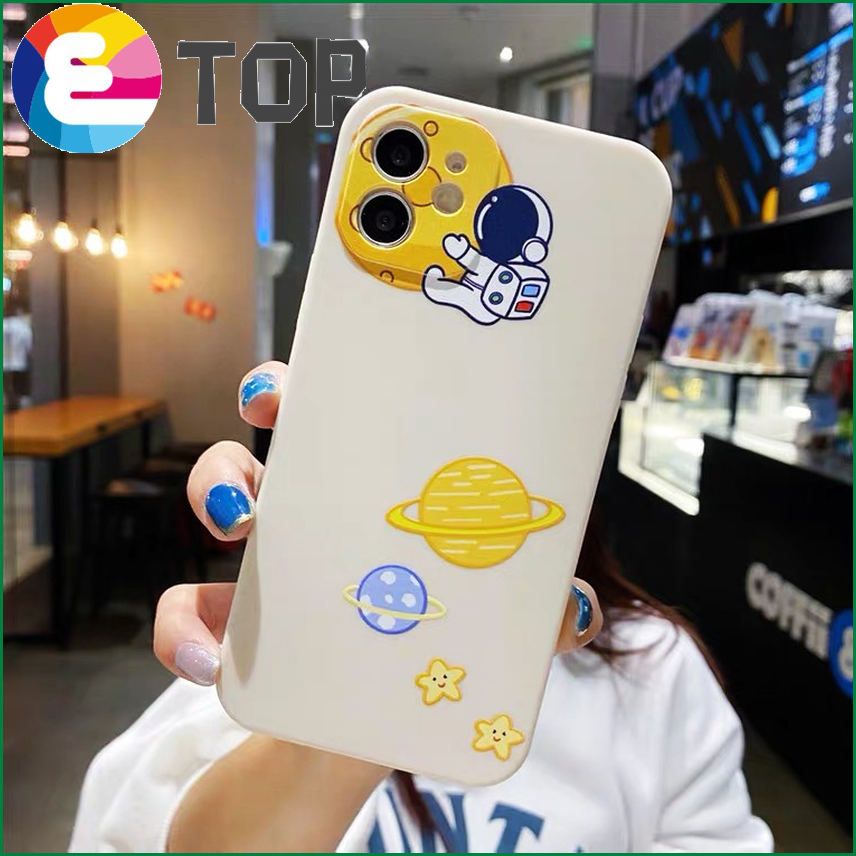Suitable for Apple 12 mobile phone shell iPhone11promax liquid silicone xsmax astronaut cartoon 8p tide brand