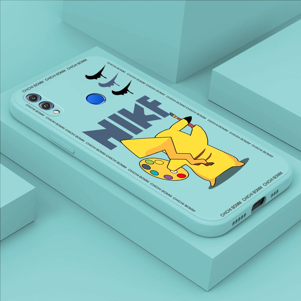 Hontinga for Honor 8X Case Fashion Cartoon Animals Phone Case Phone Case Soft Square Edge Silicone Cases Full Lens Cover Shockproof Protection Cover