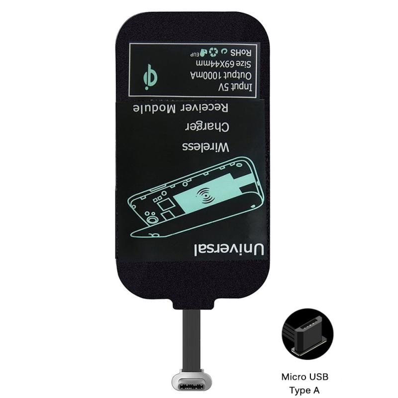 Fast Qi Wireless Charger Receiver For IPhone 6 7 Plus Universal Charging Receiver Adapter Pad Coil For Micro USB Type-C Phone
