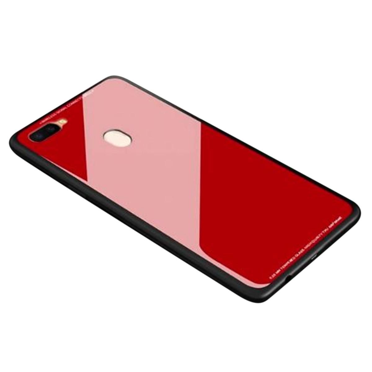 Vivo Y95 Glass Back Case  - Red
