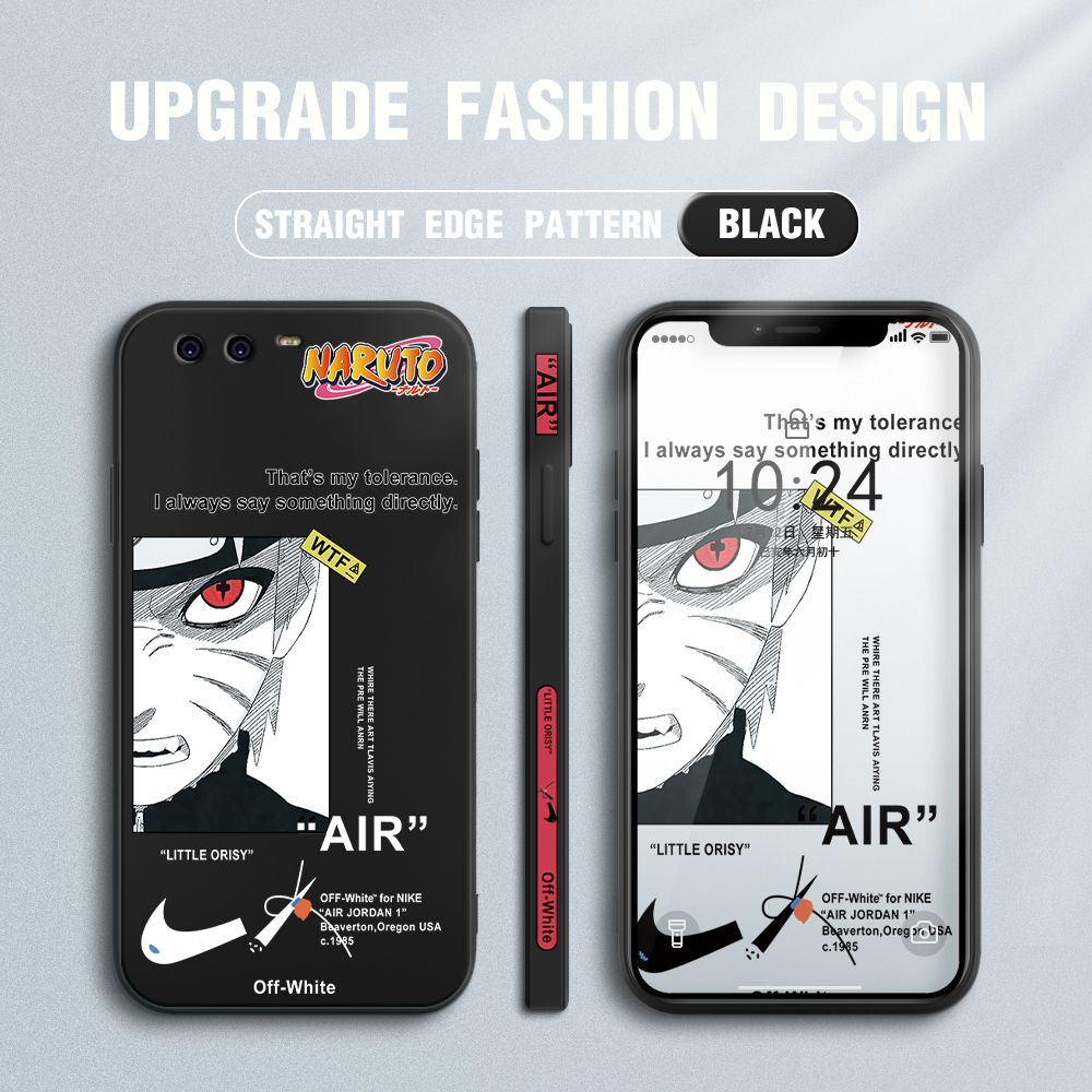 FHKL for Huawei P10 Plus Back Cover Red Eye Naruto Side design Soft Case Multicolor Liquid Silicone Phone Cases