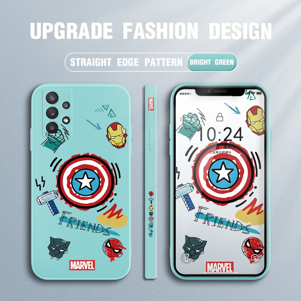 UCUC for Samsung Galaxy A32 5G Back Cover Creative Shield Ultra Thin Soft Luxury Square Multicolor Liquid Silicone Phone Case