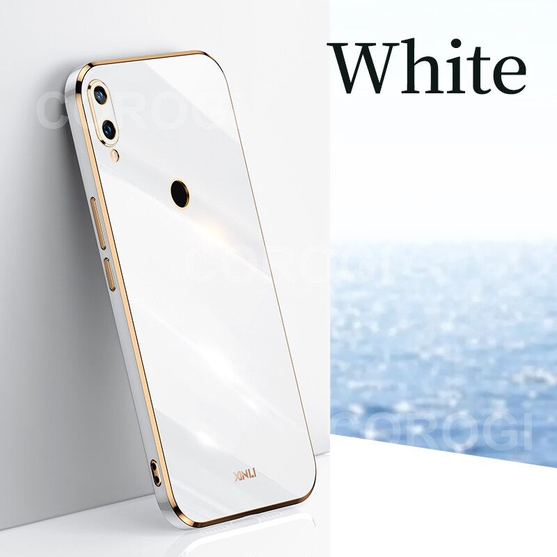 For Huawei Nova 3i Cover Fashion Shiny Plating Square Bumper Slim Phone Case Soft TPU Silicone Shockproof Protective Back Cover