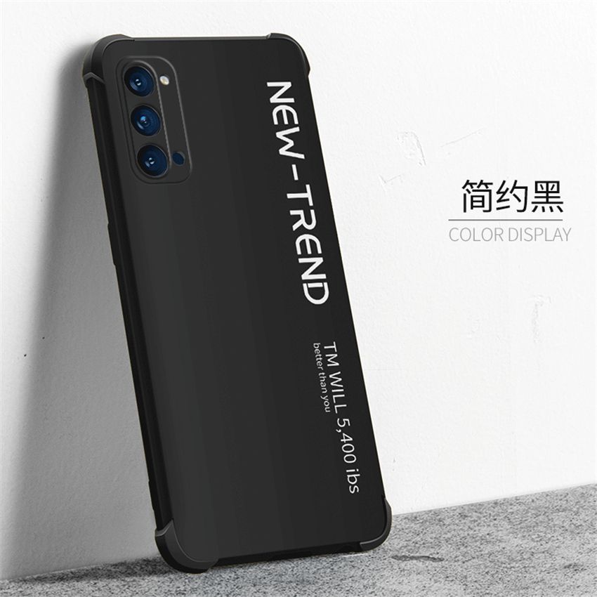 lthmy Ultra-thin Cute Soft Liquid Silicone Phone Case For Oppo Reno4 5G Luxury Painted Colorful Cover casing