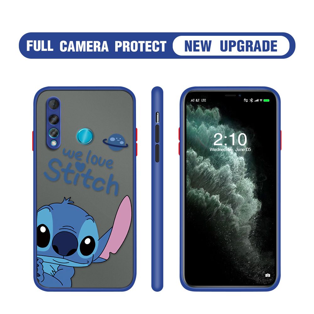 Hontinga for Huawei Nova 4 Case Cute Cartoon Cases Edge Frosted Transparent Phone Cover