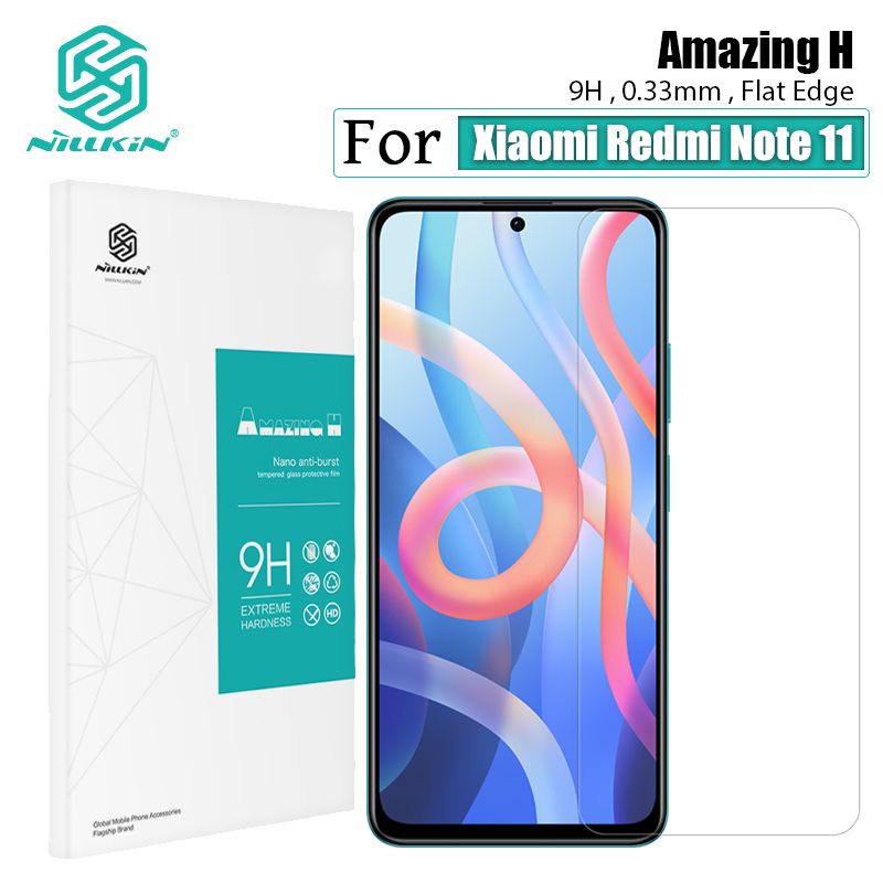 Nillkin 9H Tempered glass for Xiaomi POCO M4 Pro 5G Screen Protectors H 0.33MM Anti-glare Explosion-Proof Protective Tempered Glass Film