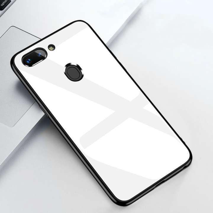 Oppo A12 / F9 / A5S Hong Kong Design Scratchproof Tempered Glass Cover Case - Camera - Phone Back Cover