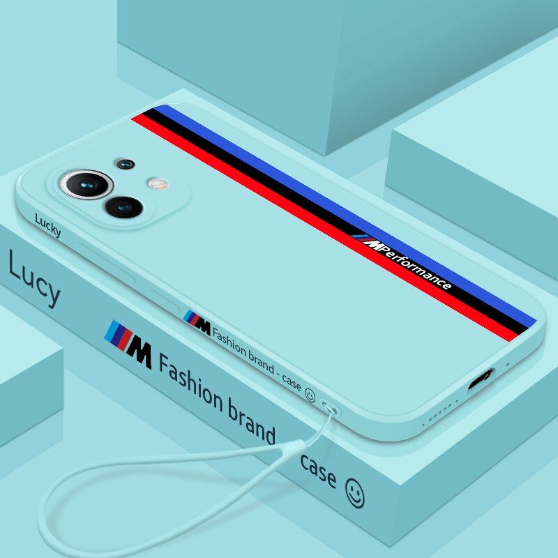 Fashion Newest Phone Case for Xiaomi Mi 10T 10 11 Lite 11i 8 9 10S 9T Pro 11 Ultra 6 X POCO F3 Case Straight Edge silicone cover
