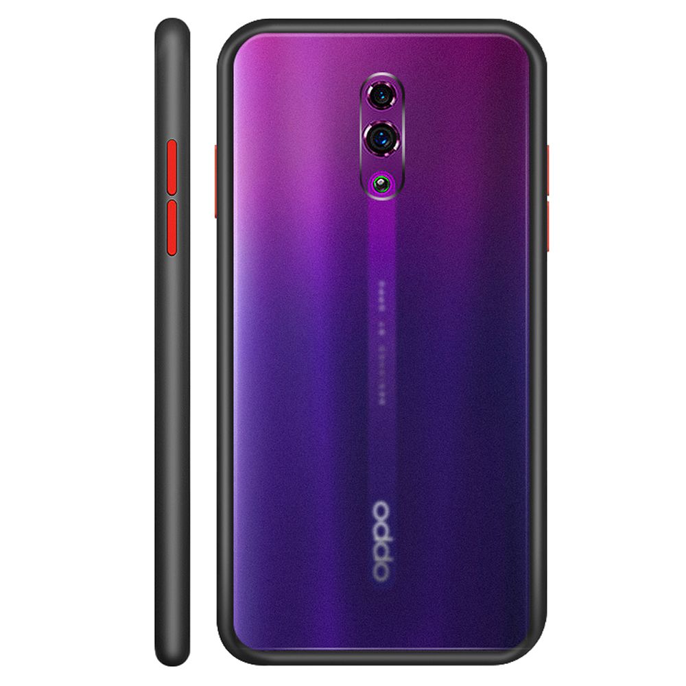 Shockproof Matte Transparent Case For OPPO Reno Phone Case Hard Silicone Bumper Cover