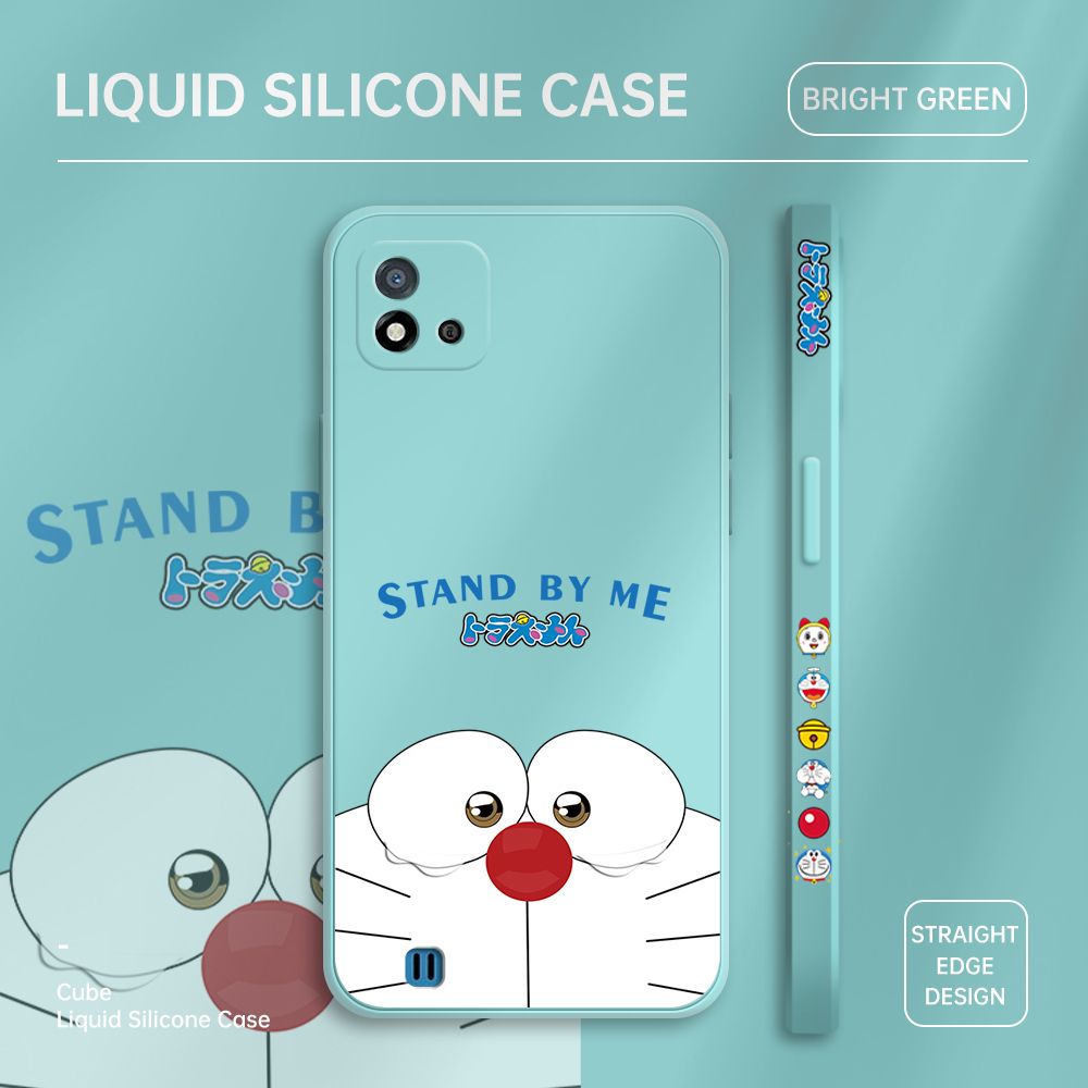 ZeroQiQi for Realme C11 2021 Case Cartoon Weeping Cat Phone Cover Soft Full Lens Protection Casing Ultra Thin Soft Liquid Silicone Phone Cases