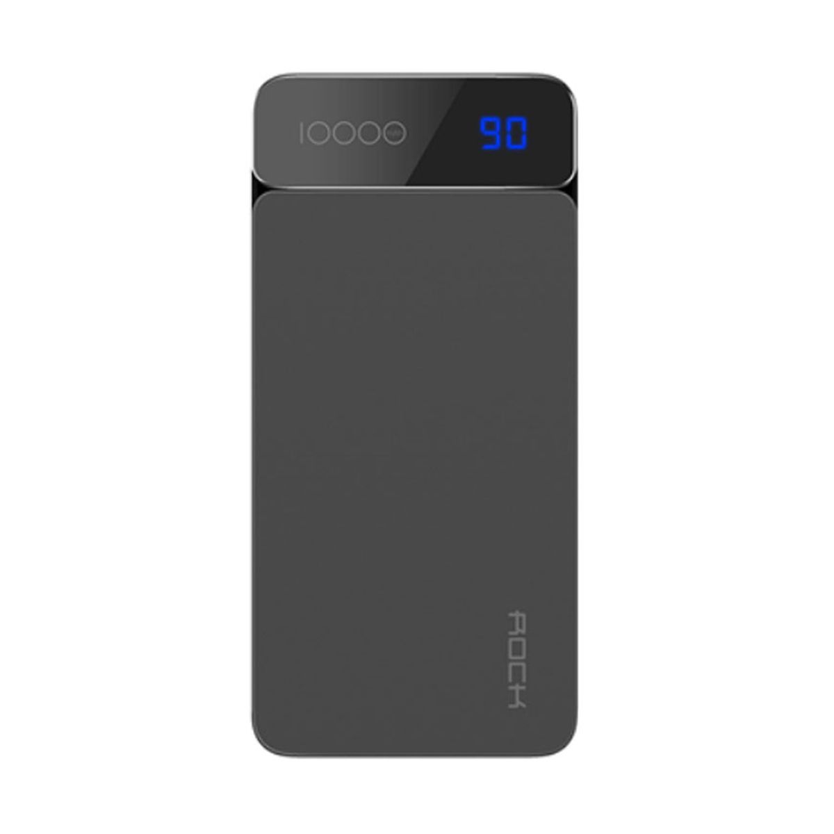 P38 Stylish Slim Design Power Bank - 10000mAh with Digital Display - Black