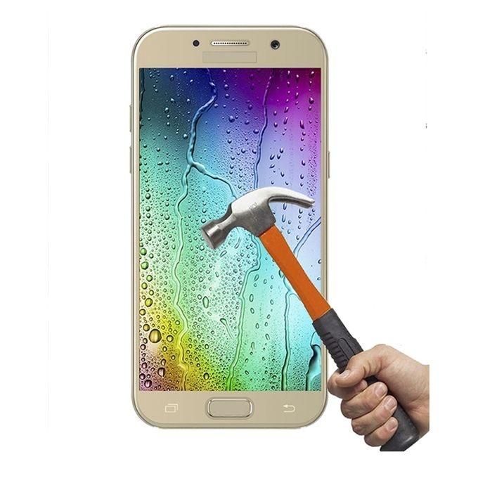 Full Coverage Tempered Glass Screen Protector For Samsung Galaxy A7 2017 - Gold