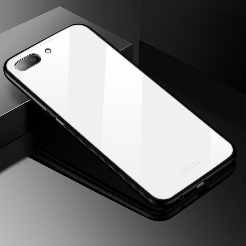 Glass Back Cover For Oppo A3s-White