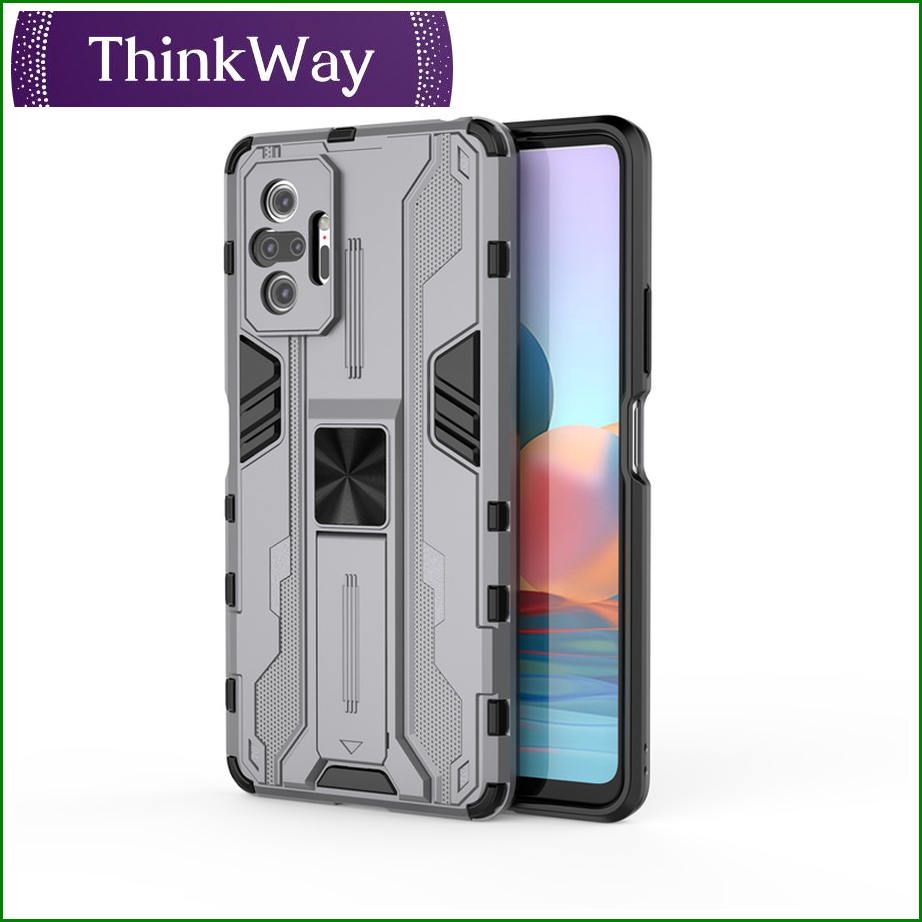 Camera Protection Stand Phone Case Shockproof Hard Matte Back Cover For Redmi Note9S/Note9 Pro 4G/Note9 Pro Max & Redmi Note10 4G/Note10S