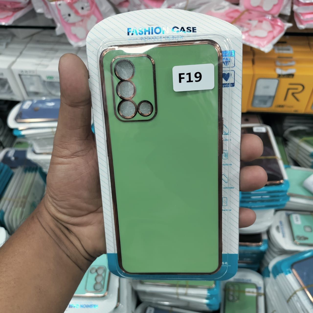 For Oppo A95 / Oppo F19 Auroras Luxury Electroplate Cover Shockproof Soft Silicone Back Cover