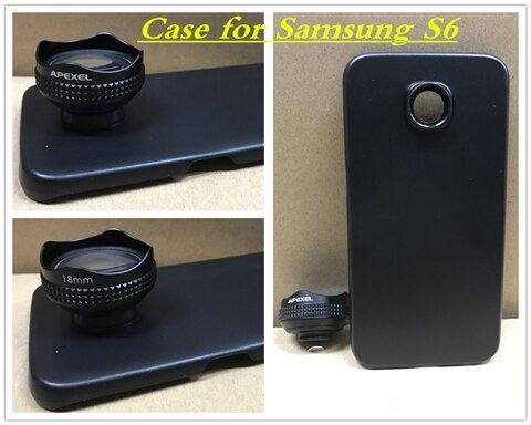 Apexel Lens 18MM HD Wide Angle Optic Pro Lens Cell Phone Camera Lens Kit 0.6X for Samsung galaxy s8 plus S7 S6 and phone 18MM