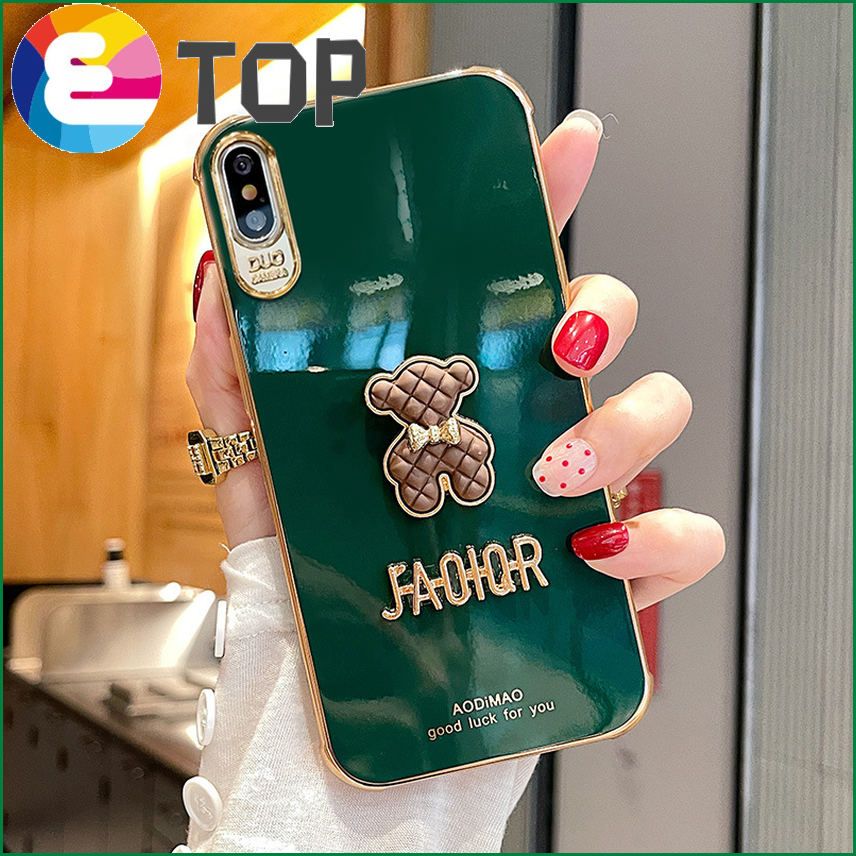 Applicable to for Apple xs mobile phone shell cartoon cute bear new for iphonexr all-inclusive lens xsmax