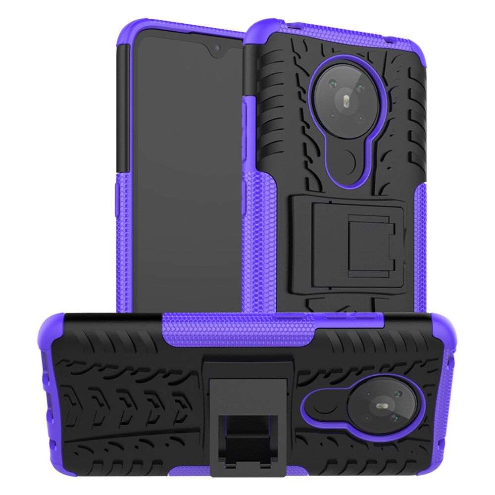 For Nokia 5.3 Dual Layer Heavy Duty Armor Tough Hybrid Shockproof Stand Protective Case Cover