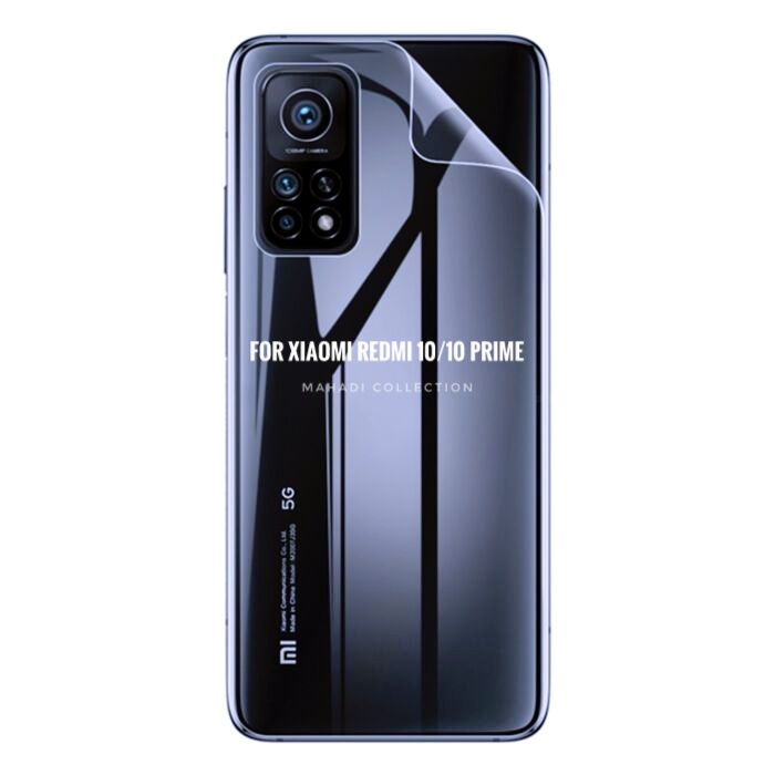 Xiaomi Redmi 10/10 Prime TPU Protective Film Hydrogel Back Poly Protector Anti Shatter/High definition (Back Poly) For Xiaomi Redmi 10/10 Prime
