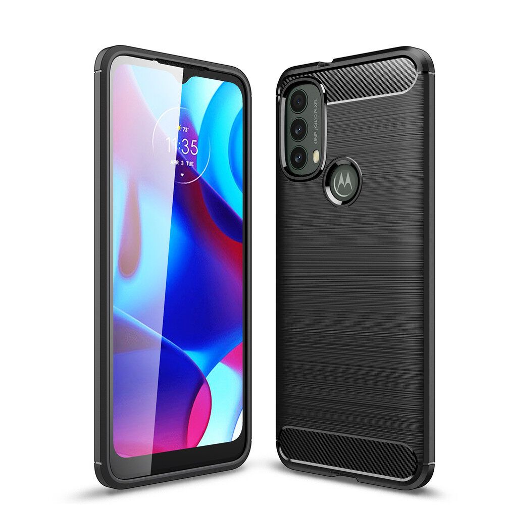 For Motorola Moto E30 Case Brushed Solid Color Back Cover Camera Protection Shockproof Softcase