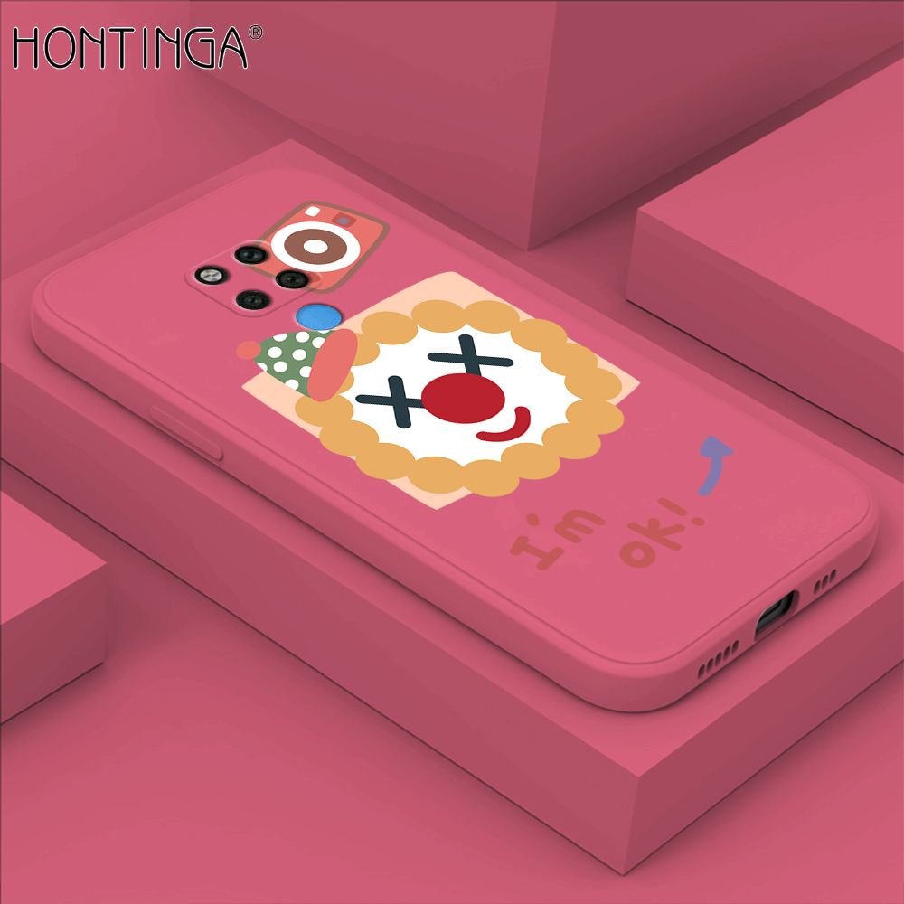 Hontinga for Huawei Mate 20X Case New Cartoon Joker Phone Case Phone Case Soft Square Edge Silicone Cases Full Lens Cover Shockproof Protection Cover